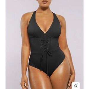 SHAPELLX Smart Sculpt™
Plunge Corset Shaping Swimsuit